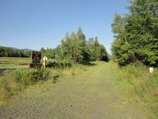 The Castle Trail trailhead off US2