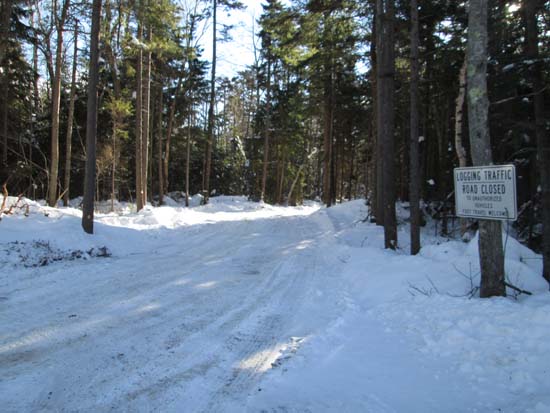The Livermore Trail trailhead on Route 112