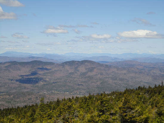 Looking at Ragged Mountain and the White Mountains from Mt. Kearsarge - Click to enlarge