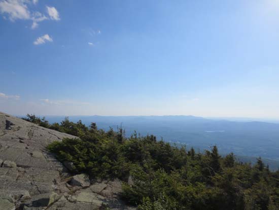 Looking west at Lovewell and Sunapee from near the summit of Mt. Kearsarge - Click to enlarge