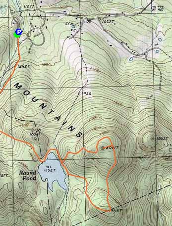Topographic map of Mt. Klem, Mt. Mack
