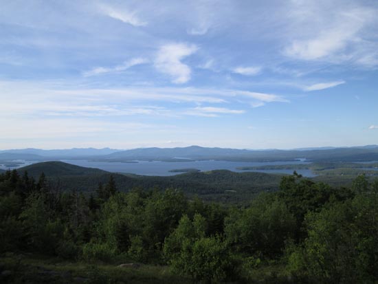 Looking at Lake Winnipesaukee from near the Mt. Klem summit - Click to enlarge