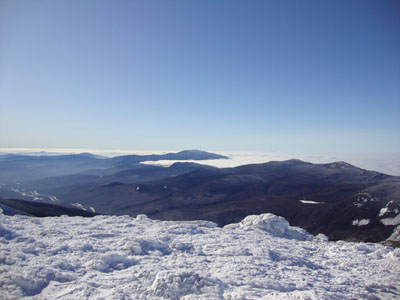 Looking at Mt. Moosilauke from Mt. Lafayette - Click to enlarge