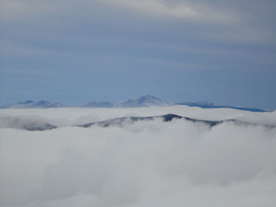 Looking at the Presidentials from the Mt. Lafayette summit - Click to enlarge
