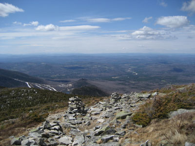 Looking down the Greenleaf Trail from near the Mt. Lafayette summit