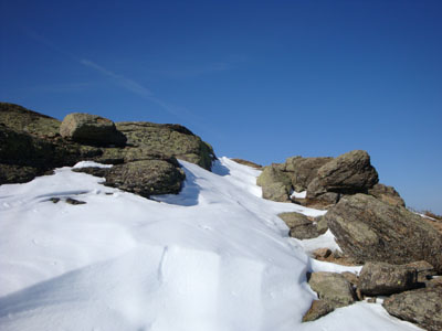 Looking the Franconia Ridge Trail between Mt. Truman and Mt. Lafayette
