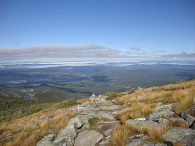 Looking down the Greenleaf Trail