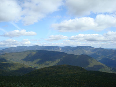 Looking over Owl's Head at the Twins and Bonds from the Mt. Liberty summit - Click to enlarge