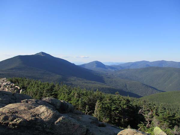 Looking north at Little Haystack, Garfield, and the Twins from Mt. Liberty - Click to enlarge