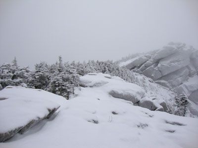 Looking up the Franconia Ridge Trail near Mt. Liberty