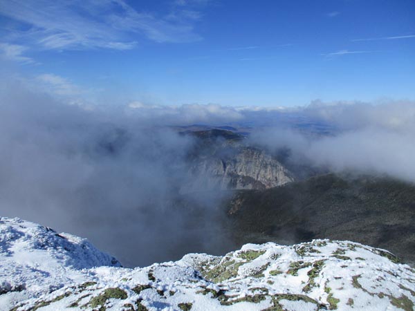 Looking at Cannon Mountain from Mt. Lincoln - Click to enlarge