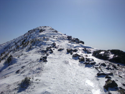 Looking up the Franconia Ridge Trail on the way to Mt. Lincoln
