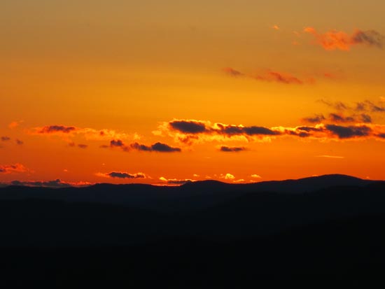 The sunset from Mt. Livermore - Click to enlarge