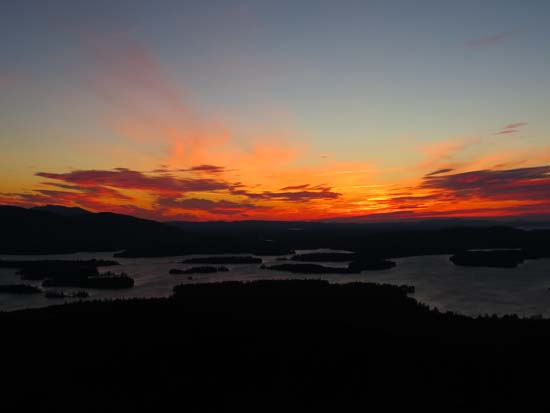 The sunrise from Mt. Livermore - Click to enlarge