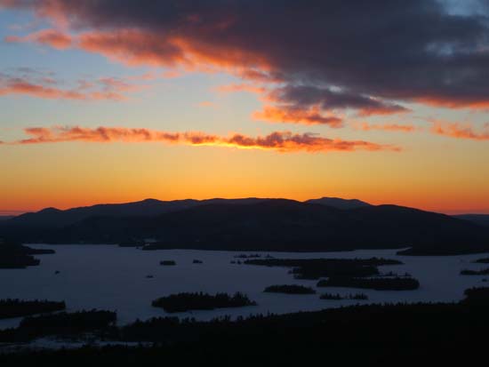 The sunrise from Mt. Livermore - Click to enlarge