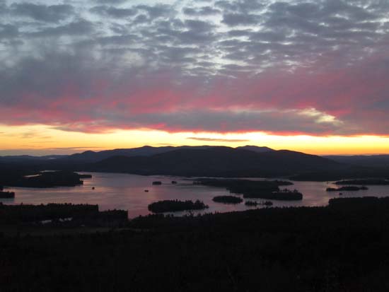 The sunrise from Mt. Livermore - Click to enlarge