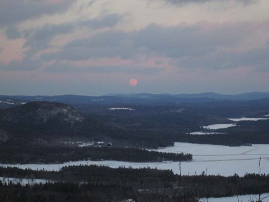 The moonrise south of East Rattlesnake as seen from Mt. Livermore - Click to enlarge