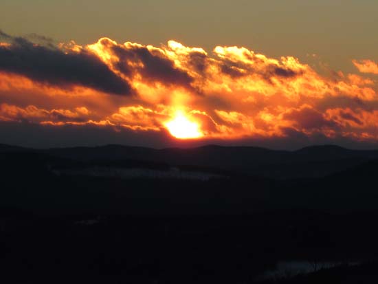 The sunset from Mt. Livermore - Click to enlarge