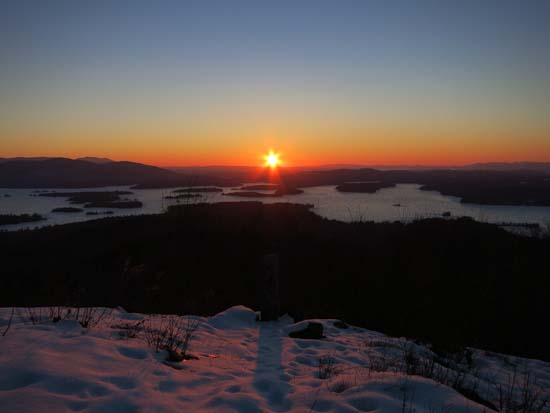 The sunrise from Mt. Livermore - Click to enlarge