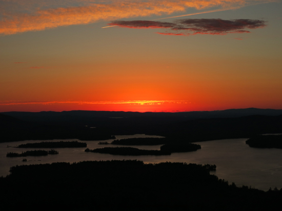 The sunrise from Mt. Livermore - Click to enlarge