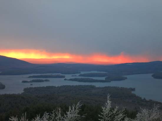 The sunrise from Mt. Livermore - Click to enlarge