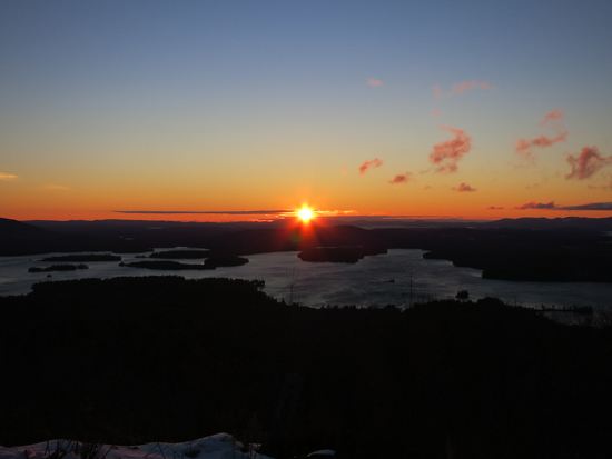 The sunrise from Mt. Livermore - Click to enlarge