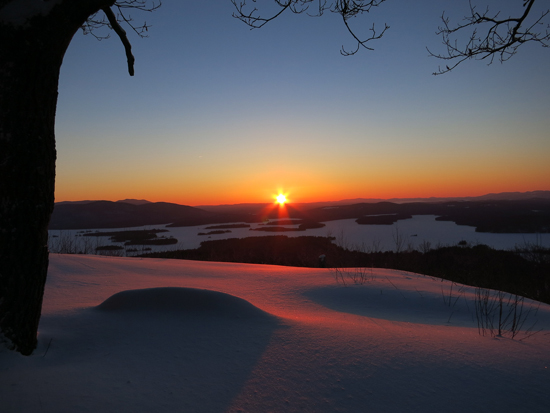 The sunrise from Mt. Livermore - Click to enlarge