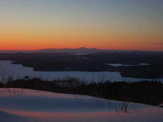 The sunrise from Mt. Livermore - Click to enlarge