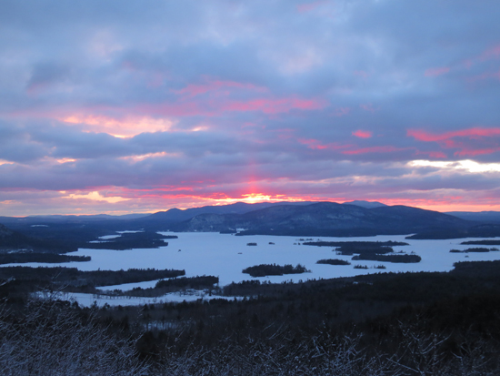The sunrise from Mt. Livermore - Click to enlarge