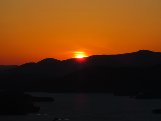 The sunrise from Mt. Livermore - Click to enlarge