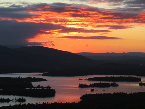 The sunrise from Mt. Livermore - Click to enlarge