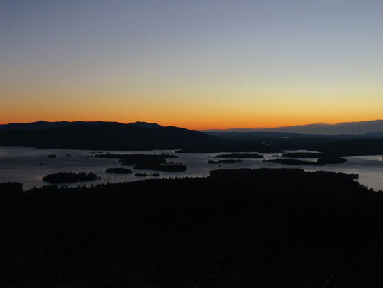 The sunrise from Mt. Livermore - Click to enlarge