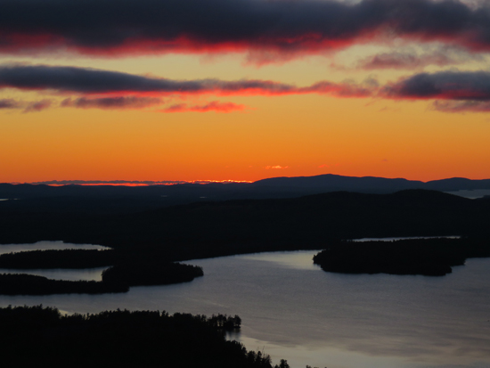 The sunrise from Mt. Livermore - Click to enlarge