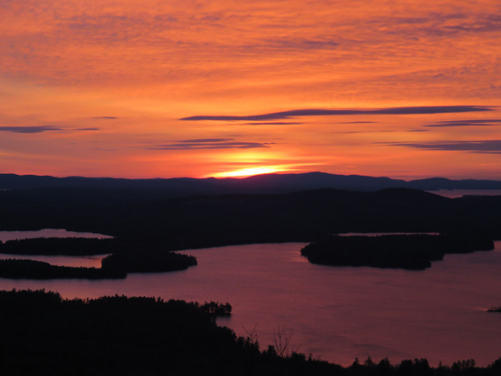 The sunrise from Mt. Livermore - Click to enlarge