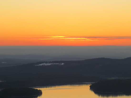The sunrise from Mt. Livermore - Click to enlarge