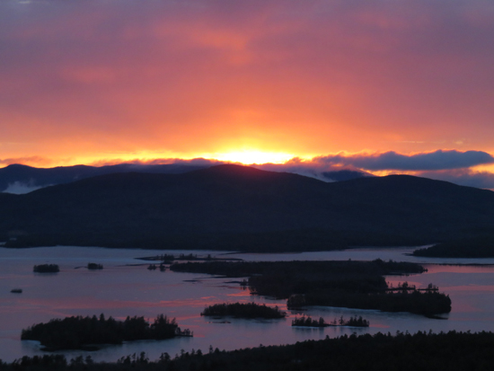 The sunrise from Mt. Livermore - Click to enlarge