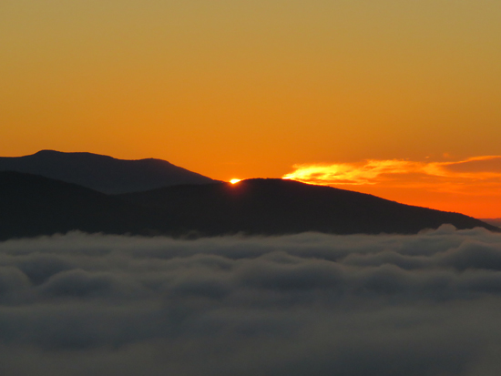 The sunrise from Mt. Livermore - Click to enlarge