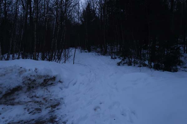 The Old Mountain Road trailhead
