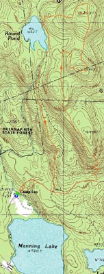 Topographic map of Mt. Mack, Mt. Klem - Click to enlarge