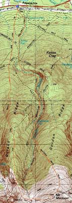 Topographic map of Mt. Madison - Click to enlarge