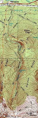 Topographic map of Mt. Madison - Click to enlarge