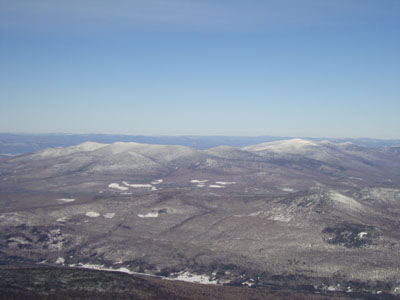 Looking at Mt. Waumbek and Mt. Cabot from Mt. Madison - Click to enlarge