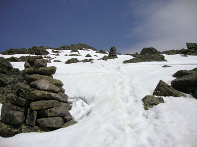 Looking up the Osgood Trail on the way to Mt. Madison