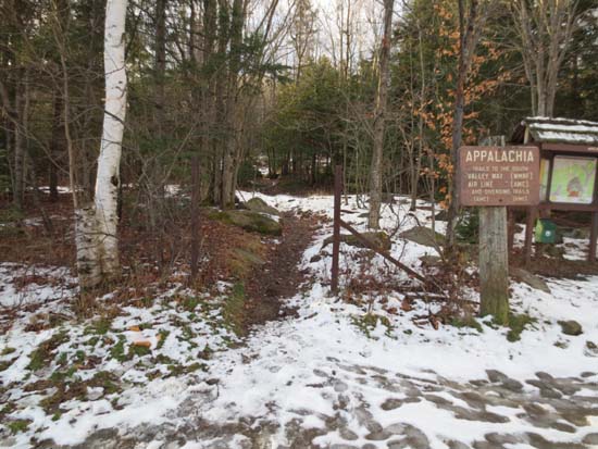 Valley Way Trail trailhead at Appalachia