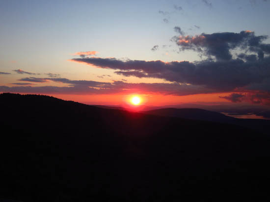 The sunset as seen from Mt. Major - Click to enlarge