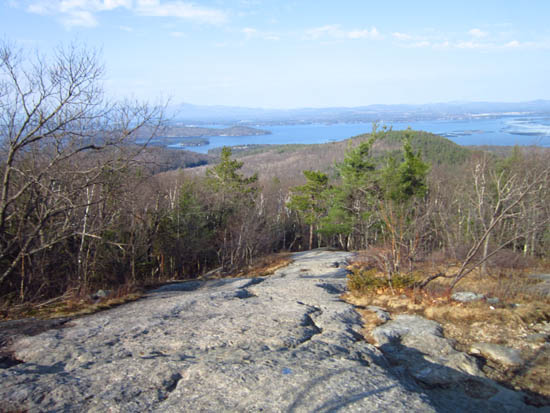 Looking down the Mt. Major Trail