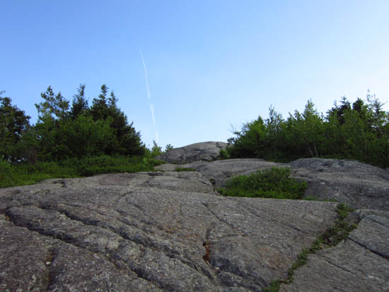 Looking up the Mt. Major Trail