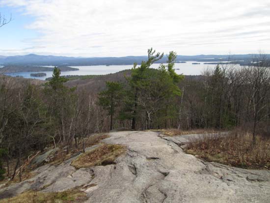 Looking down the Mt. Major Trail