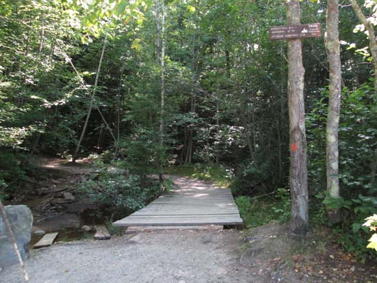 The Boulder Loop trailhead at the back of the Route 11 parking lot