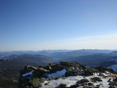 Looking toward the Sandwich Range from the Mt. Monroe summit - Click to enlarge